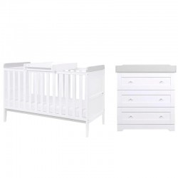 Tutti Bambini Rio 2 Piece Room Set, White & Dove Grey