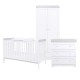 Tutti Bambini Rio 3 Piece Room Set, White & Dove Grey