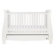 Tutti Bambini Lucas Sleigh Cot Bed with Drawer, White