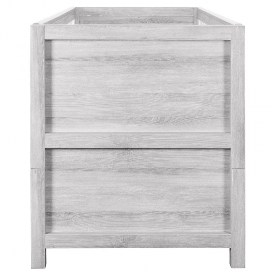 Tutti Bambini Modena Cot Bed, Grey Ash & White