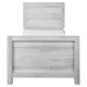 Tutti Bambini Modena Cot Bed, Grey Ash & White