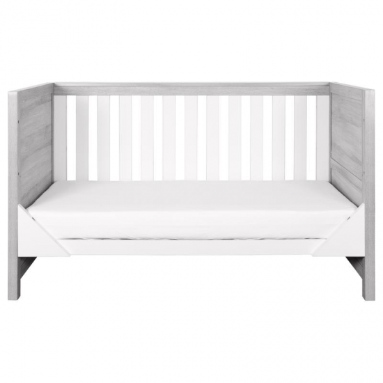Tutti Bambini Modena Cot Bed, Grey Ash & White