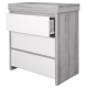 Tutti Bambini Modena Chest Changer, Grey Ash / White