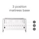 Tutti Bambini Modena Cot Bed, Grey Ash & White