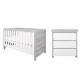 Tutti Bambini Modena 2 Piece Room Set, Grey Ash & White