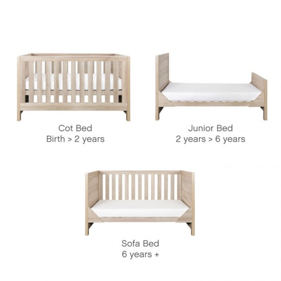 Tutti Bambini Modena 2 Piece Room Set, Oak