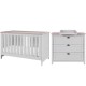 Tutti Bambini Verona 2 Piece Room Set, Dove Grey/Oak