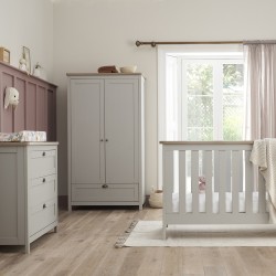 Tutti Bambini Verona 3 Piece Room Set, Dove Grey/Oak