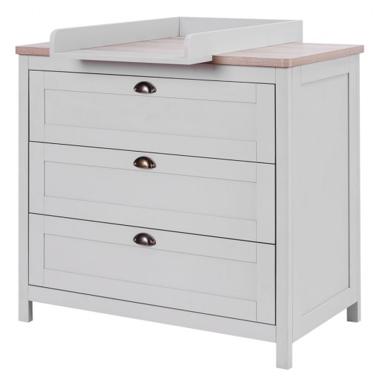 Tutti Bambini Verona 2 Piece Room Set, Dove Grey/Oak