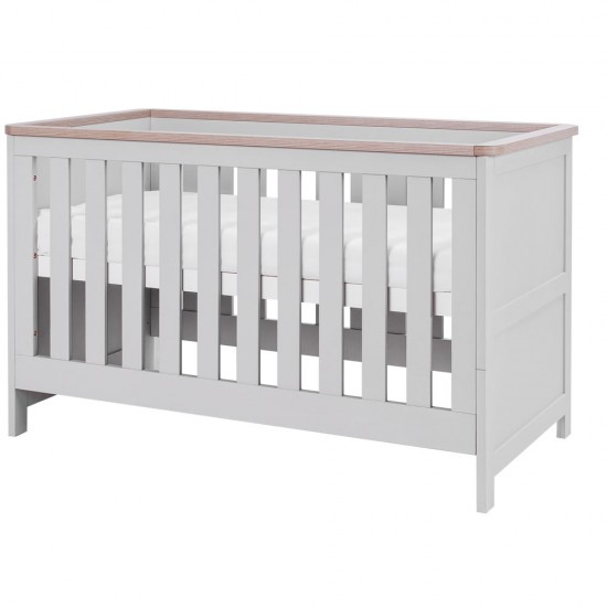 Tutti Bambini Verona Cot Bed, Dove Grey/Oak