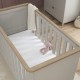 Tutti Bambini Verona Cot Bed, Dove Grey/Oak