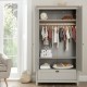 Tutti Bambini Verona Wardrobe, Dove Grey/Oak