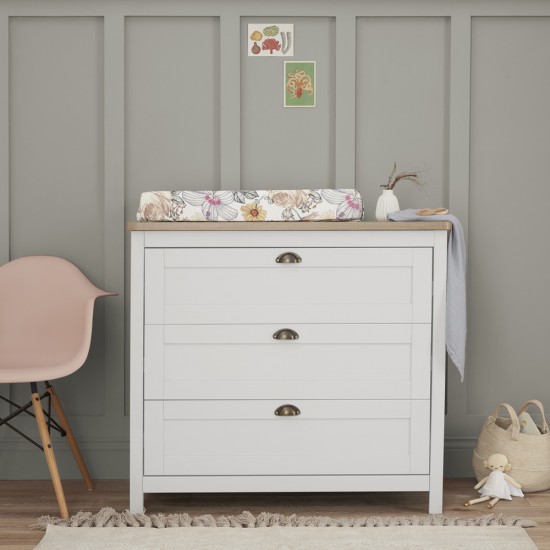 Tutti Bambini Verona 2 Piece Room Set, White/Oak