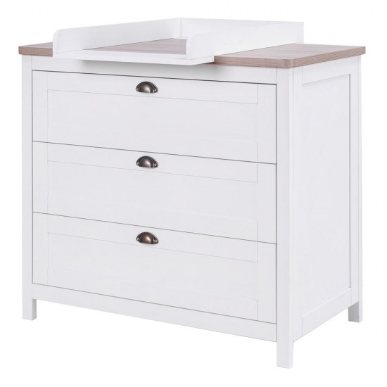 Tutti Bambini Verona 3 Piece Room Set, White/Oak