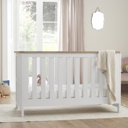 Tutti Bambini Verona Cot Bed, White/Oak