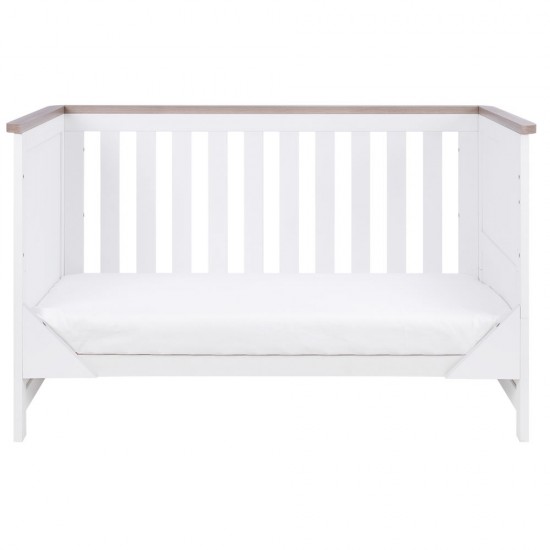 Tutti Bambini Verona Cot Bed, White/Oak