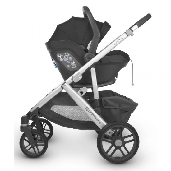 Uppababy VISTA V2 Pram + Mesa + Base i-Size Travel System, Anthony White and Grey Chenille