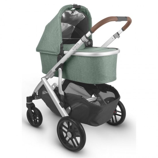 Uppababy VISTA V2 Pram + Cabriofix i-Size & Base Travel System, Emmett Sage Green Melange