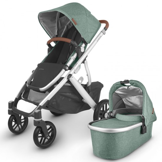 Uppababy VISTA V2 Pushchair & Pram, Emmett Sage Green Melange