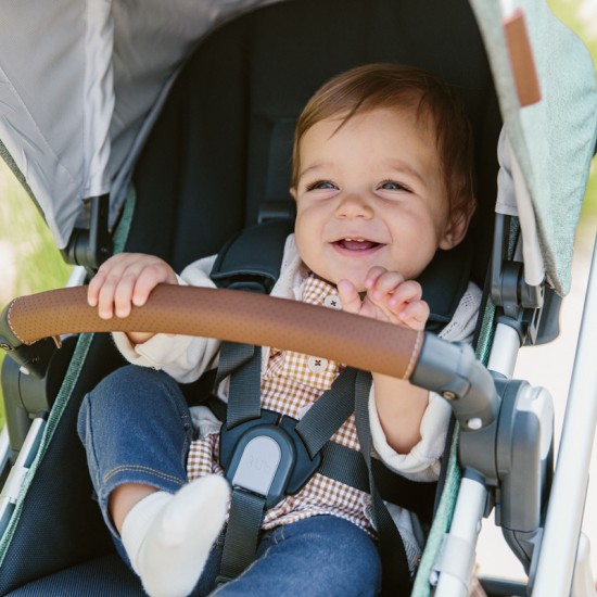 Uppababy VISTA V2 Tandem Pushchair, Emmett Sage Green Melange