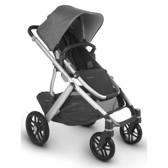 Uppababy VISTA V2 Pushchair & Pram + Accessories Bundle, Jordan Grey Melange