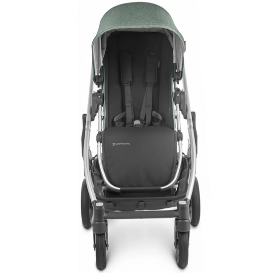 Uppababy CRUZ V2 Pushchair + Carrycot + Mesa + Base i-Size Travel System, Emmett Sage Green Melange