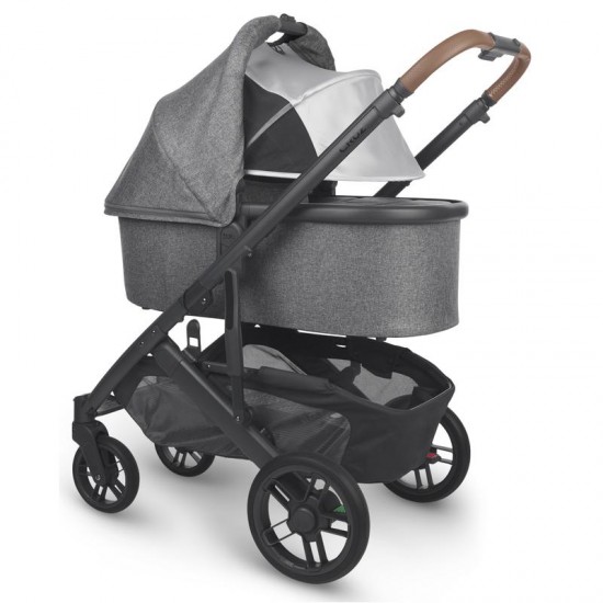 Uppababy CRUZ V2 Pushchair + Carrycot + Mesa + Base i-Size Travel System, Greyson Charcoal Melange