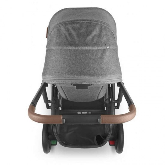 Uppababy CRUZ V2 Pushchair + Carrycot + Mesa + Base i-Size Travel System, Greyson Charcoal Melange