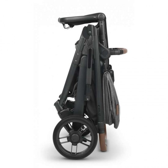 Uppababy CRUZ V2 Pushchair + Carrycot + Mesa + Base i-Size Travel System, Greyson Charcoal Melange