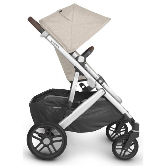 Uppababy VISTA V2 Twin Tandem Pushchair, Declan Oat Melange