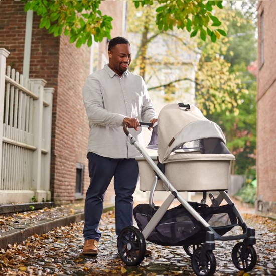 Uppababy VISTA V2 Twin Tandem Pushchair, Declan Oat Melange