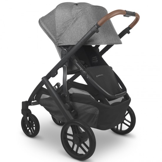 Uppababy VISTA V2 Pram + Pebble 360 + Base Travel System, Greyson Charcoal Melange