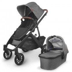 Uppababy VISTA V2 Pushchair & Pram, Greyson Charcoal Melange