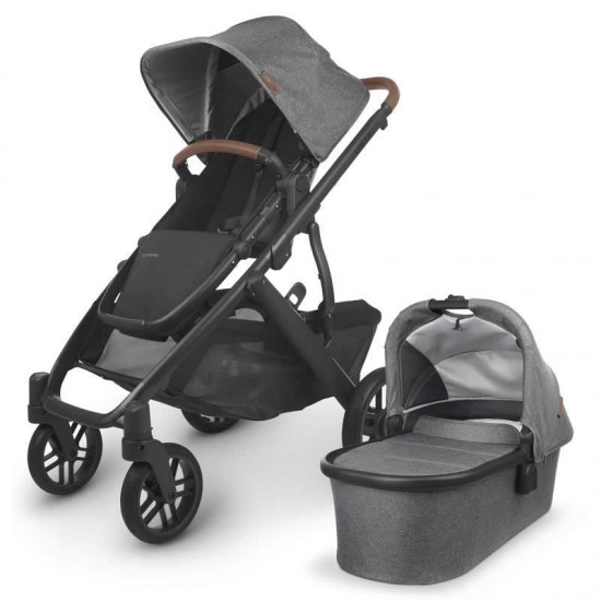Uppababy VISTA V2 Pushchair & Pram, Greyson Charcoal Melange
