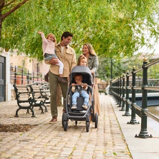 Uppababy VISTA V2 Pushchair & Pram, Greyson Charcoal Melange