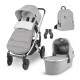 Uppababy VISTA V2 Pushchair & Pram Accessory Bundle, Stella Grey