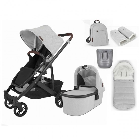 Uppababy CRUZ V2 Pushchair + Carrycot & 4 Piece Accessory Bundle, Anthony - 2025 BLACK FRIDAY DEAL