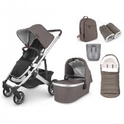 Uppababy CRUZ V2 Pushchair + Carrycot & 4 Piece Accessory Bundle, Theo