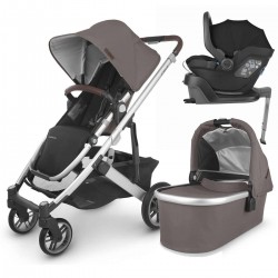 Uppababy CRUZ V2 Pushchair + Carrycot + Mesa + Base i-Size Travel System, Theo