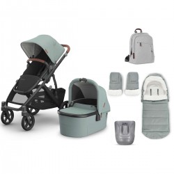 Uppababy VISTA V3 Pushchair & Pram + 4 Piece Accessory Bundle, Kenzi