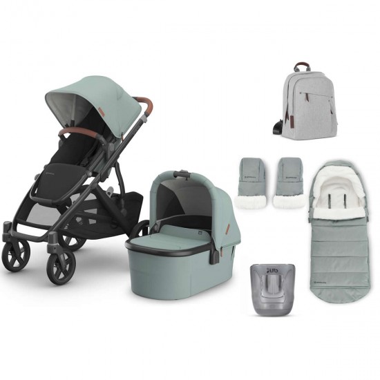Uppababy VISTA V3 Pushchair & Pram + 4 Piece Accessory Bundle, Kenzi - 2025 BLACK FRIDAY DEAL