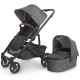 Uppababy CRUZ V2 Pushchair + Carrycot, Greyson Charcoal Melange Uppababy CRUZ V2 Pushchair + Carrycot, Greyson Charcoal Melange