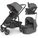 Uppababy CRUZ V2 Pushchair + Carrycot + Mesa + Base i-Size Travel System, Greyson Charcoal Melange Uppababy CRUZ V2 Pushchair + Carrycot + Mesa + Base i-Size Travel System, Greyson Charcoal Melange