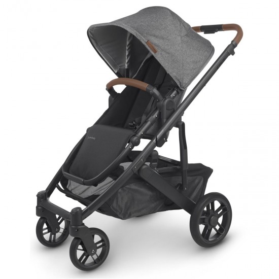 Uppababy CRUZ V2 Pushchair + Carrycot + Mesa + Base i-Size Travel System, Greyson Charcoal Melange Uppababy CRUZ V2 Pushchair + Carrycot + Mesa + Base i-Size Travel System, Greyson Charcoal Melange