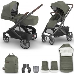 Uppababy CRUZ V3 Pushchair & Accessory Bundle, Evelyn