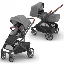 Uppababy CRUZ V3 Pushchair & Newborn Infant Cover, Greyson