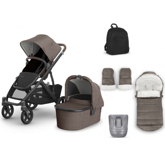 Uppababy VISTA V3 Pushchair & Pram + 4 Piece Accessory Bundle, Owen