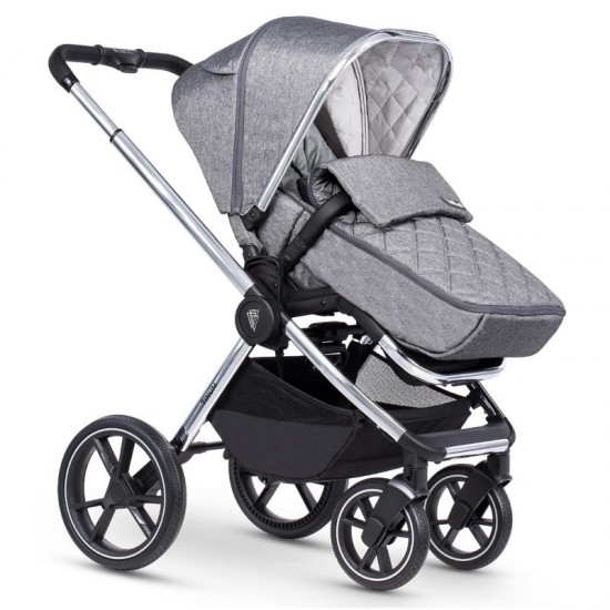 Venicci Tinum 2.0, 3 in 1 Travel System Bundle + Isofix Base - Rock Graphite