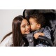 Venicci Upline 3 in 1 with Tiago 360 Car Seat + Base Complete Travel System Bundle + FREE Height Adjusters, Slate Grey