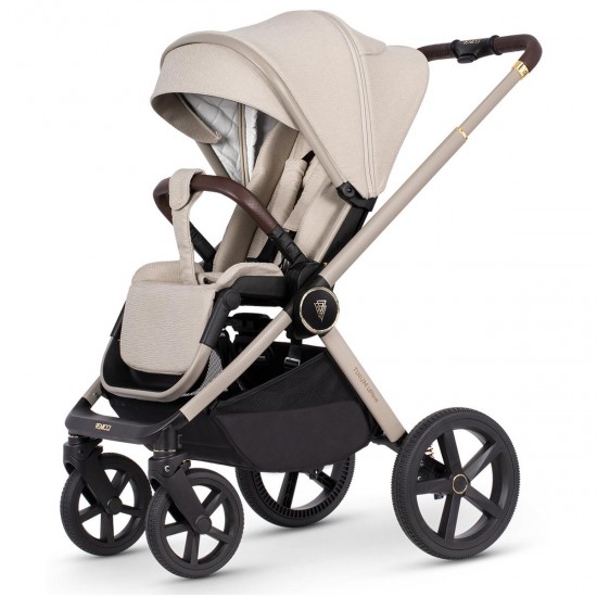 Venicci Upline 2 in 1 Pram - 10 Piece Bundle, Stone Beige